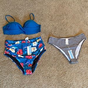 *NEW* 3pc/$28 Cupshe Bathing Suits, XL, *Not Worn*